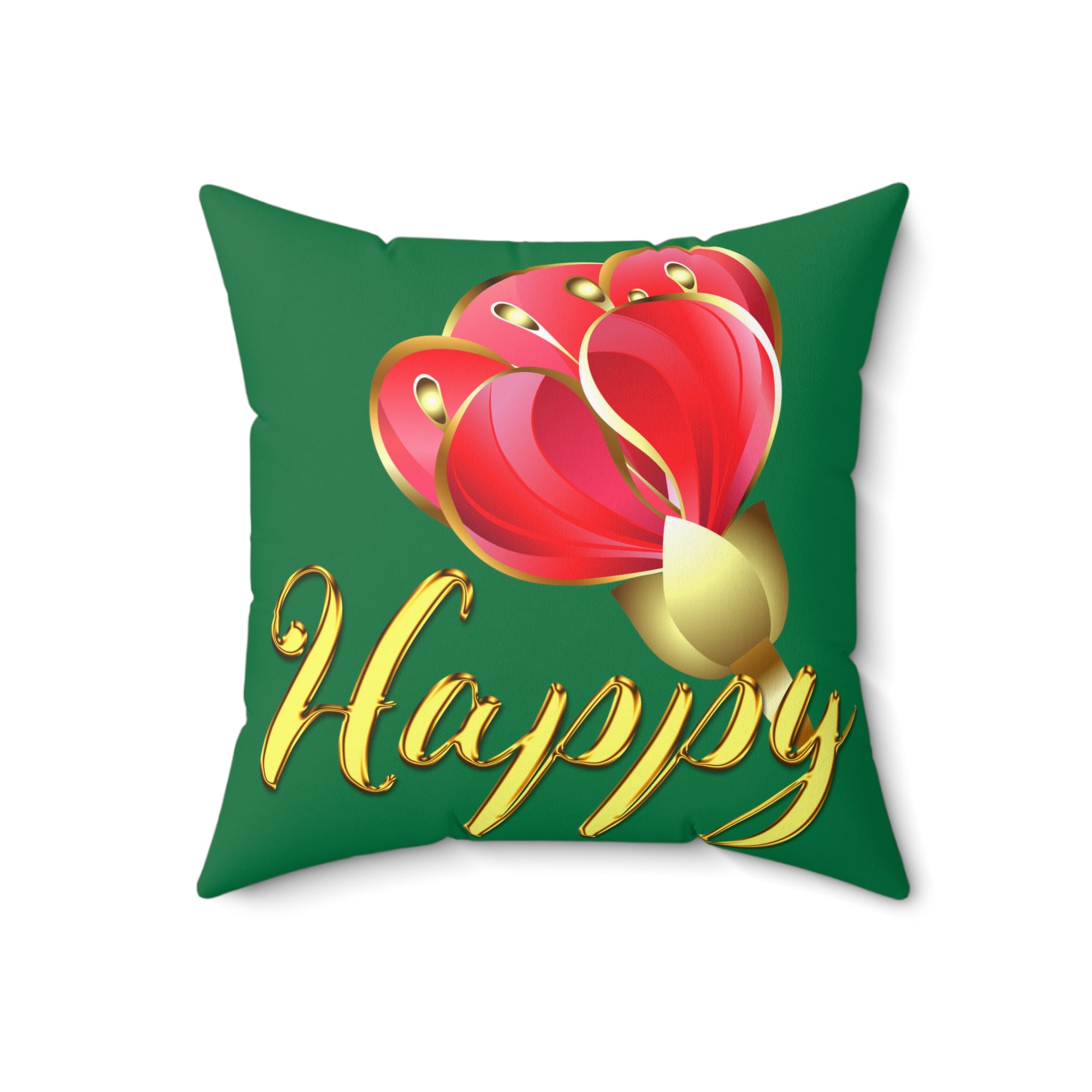Happy Square Pillow