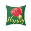 Happy Square Pillow