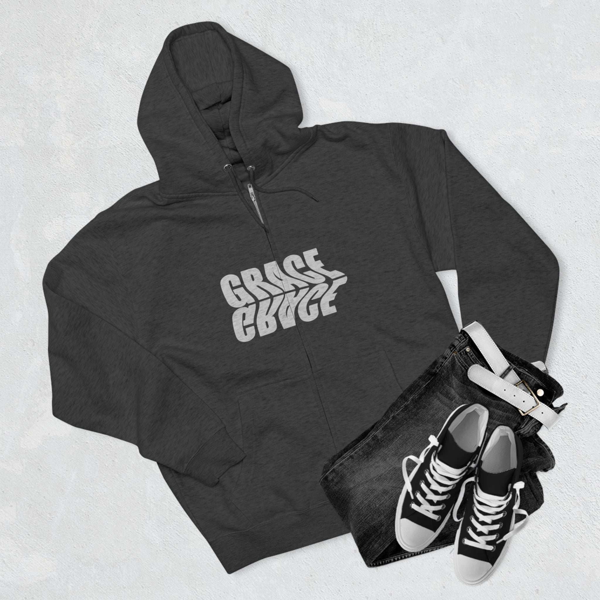 Grace Unisex Full Zip Hoodie