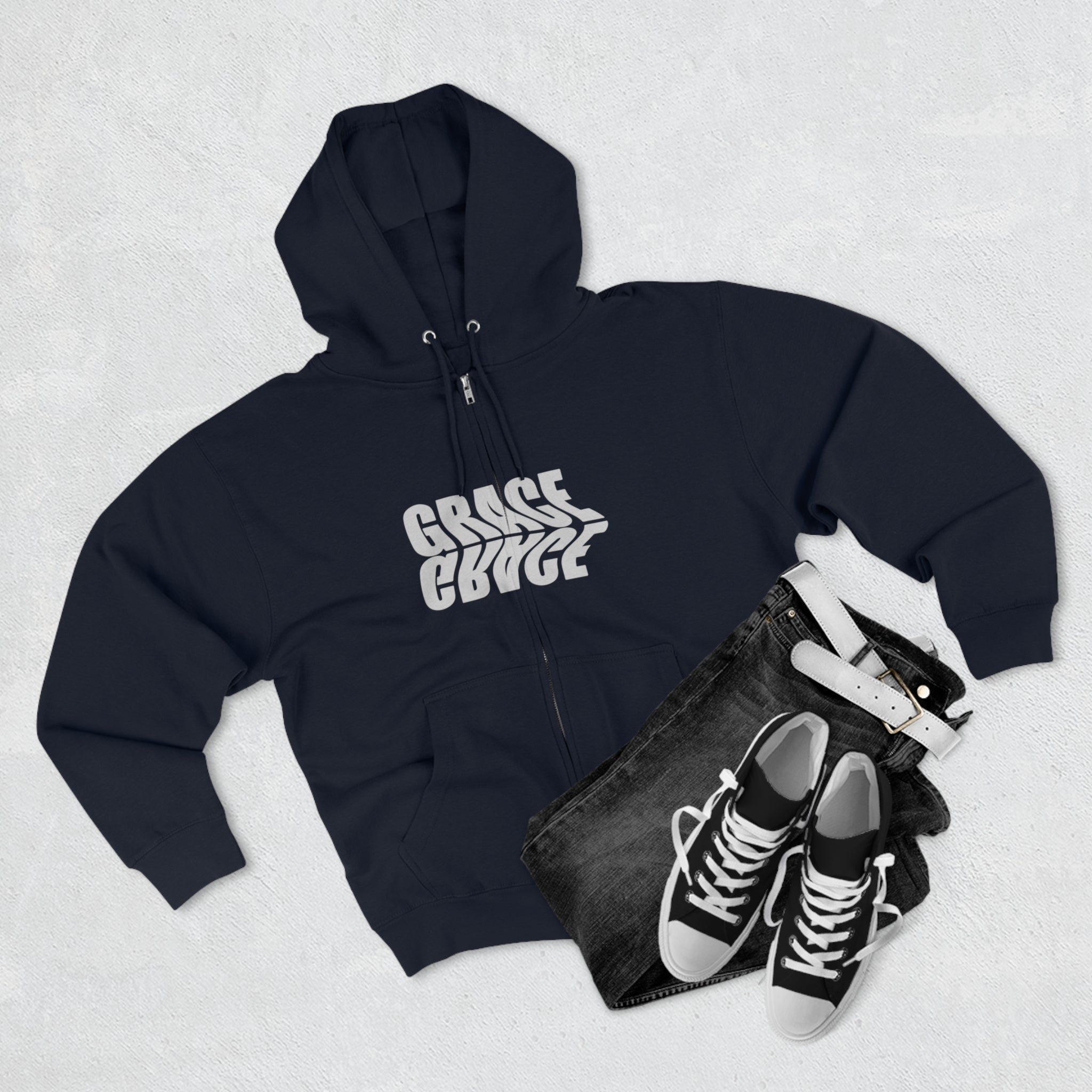 Grace Unisex Full Zip Hoodie