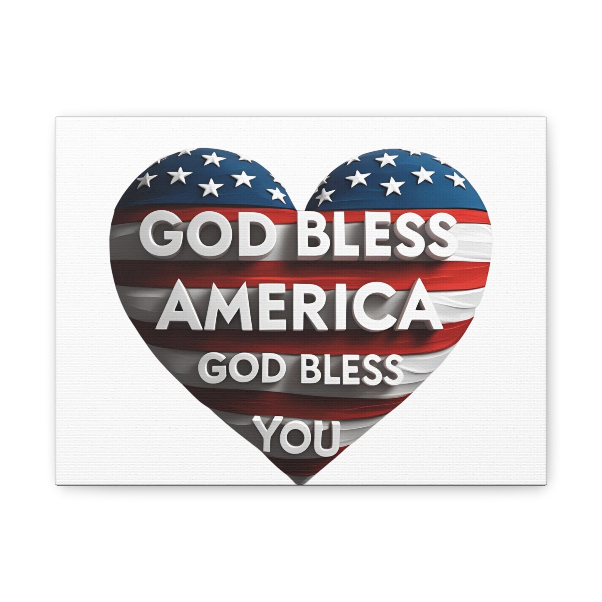 God Bless America Canvas Wall Art