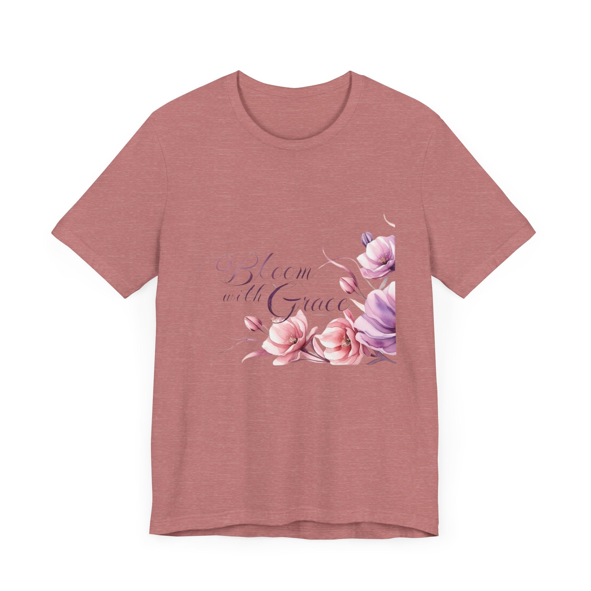 T-Shirt - Bloom with Grace Inspirational Tee