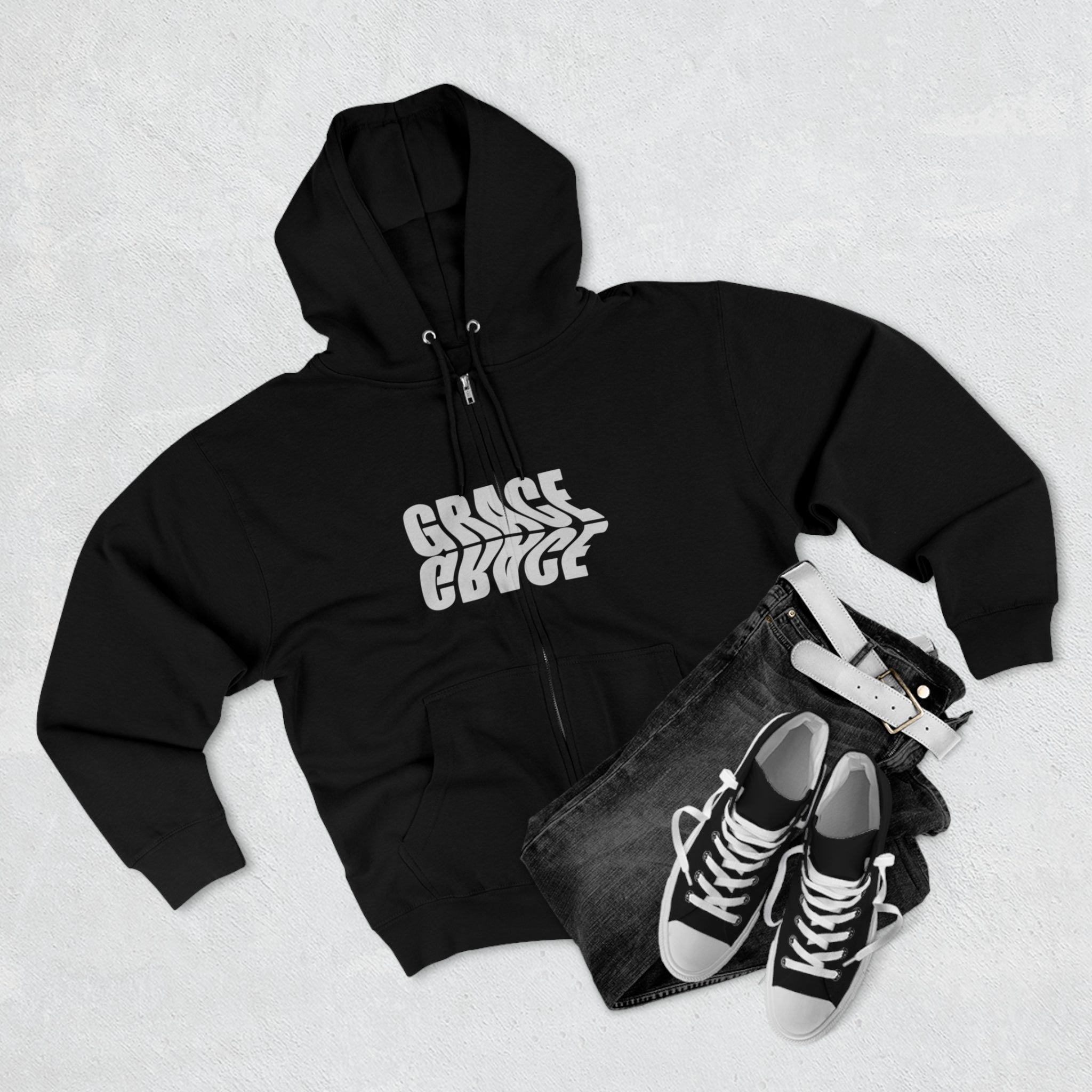 Grace Unisex Full Zip Hoodie