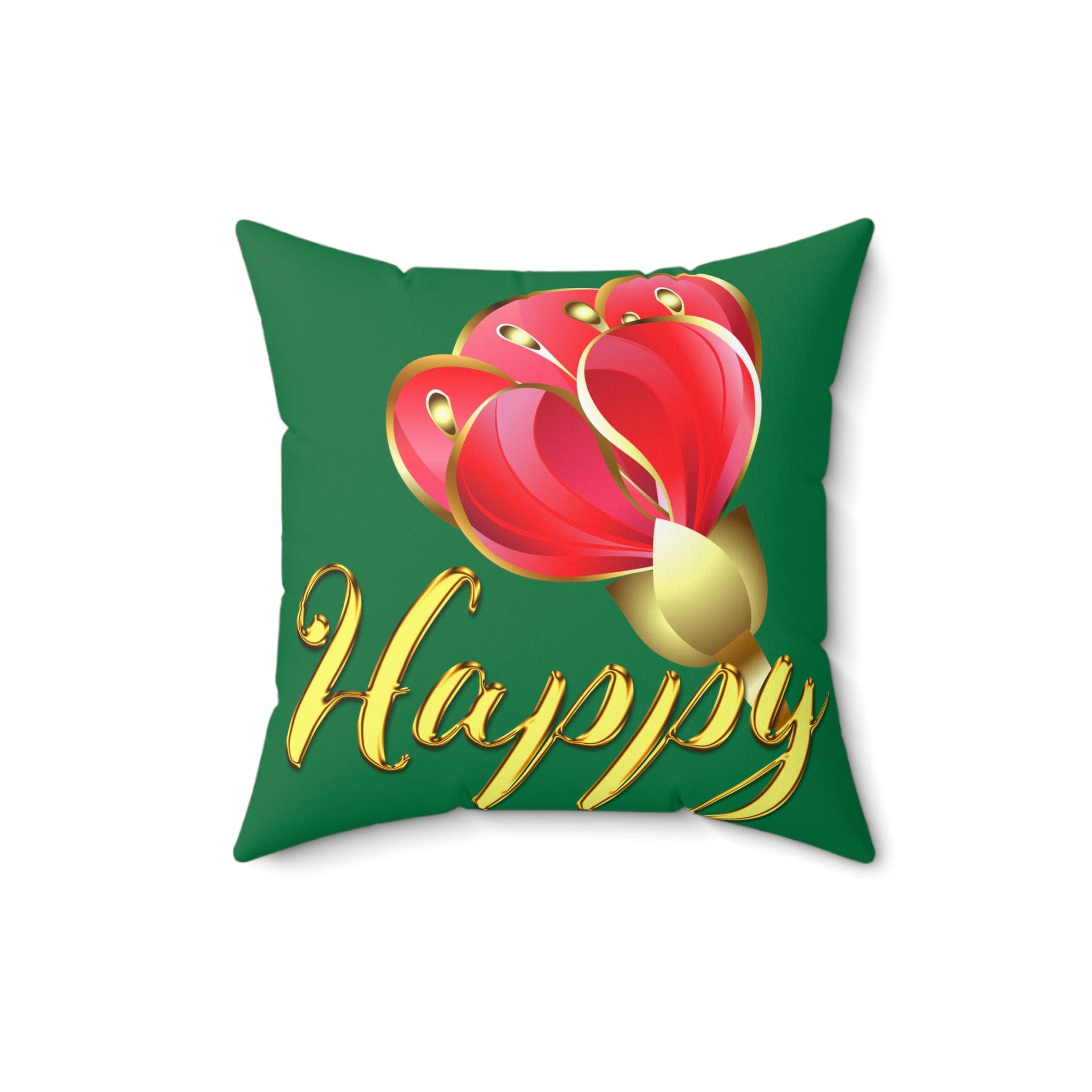 Happy Square Pillow