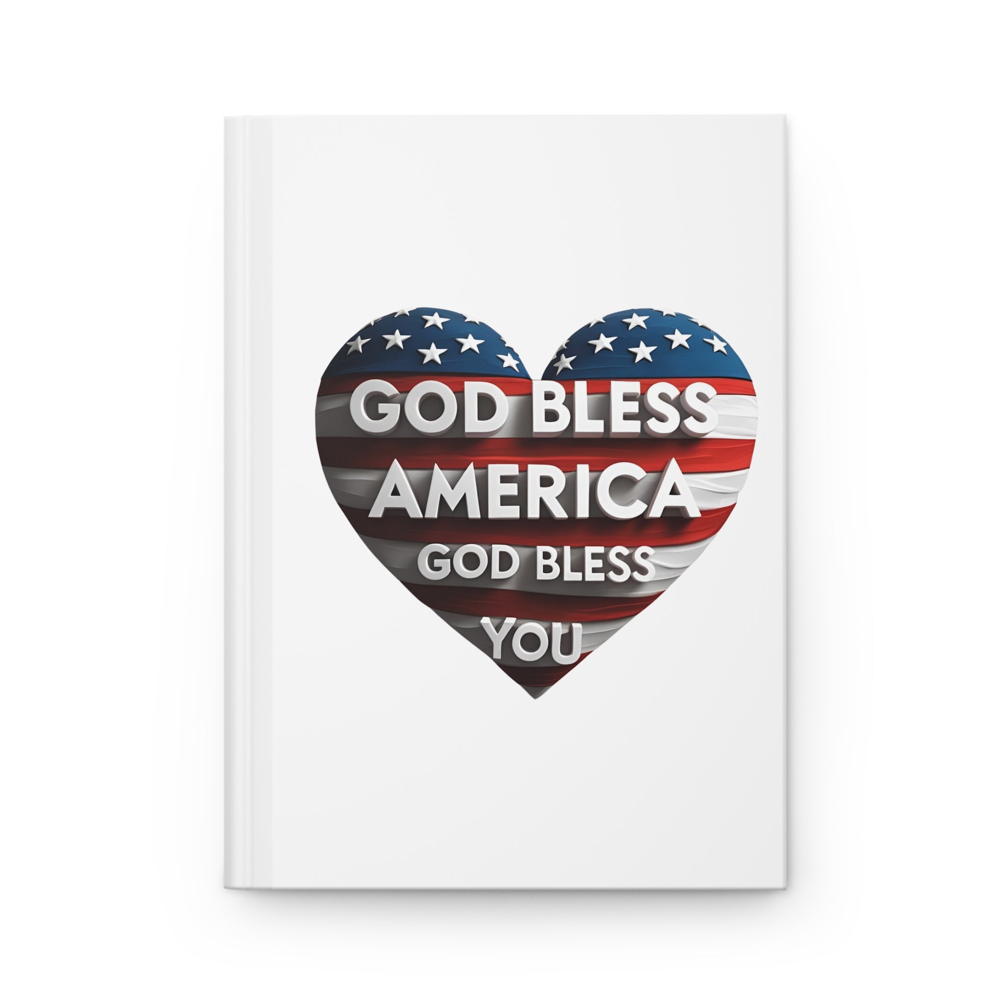 Hardcover Journal Matte - God Bless America God Bless You