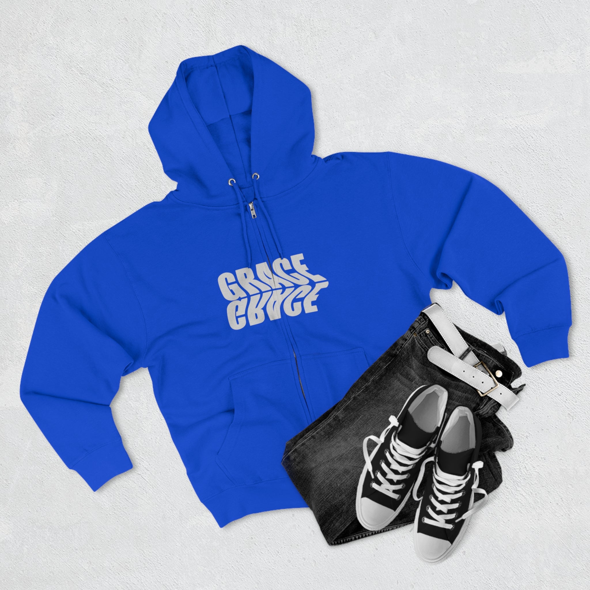 Grace Unisex Full Zip Hoodie