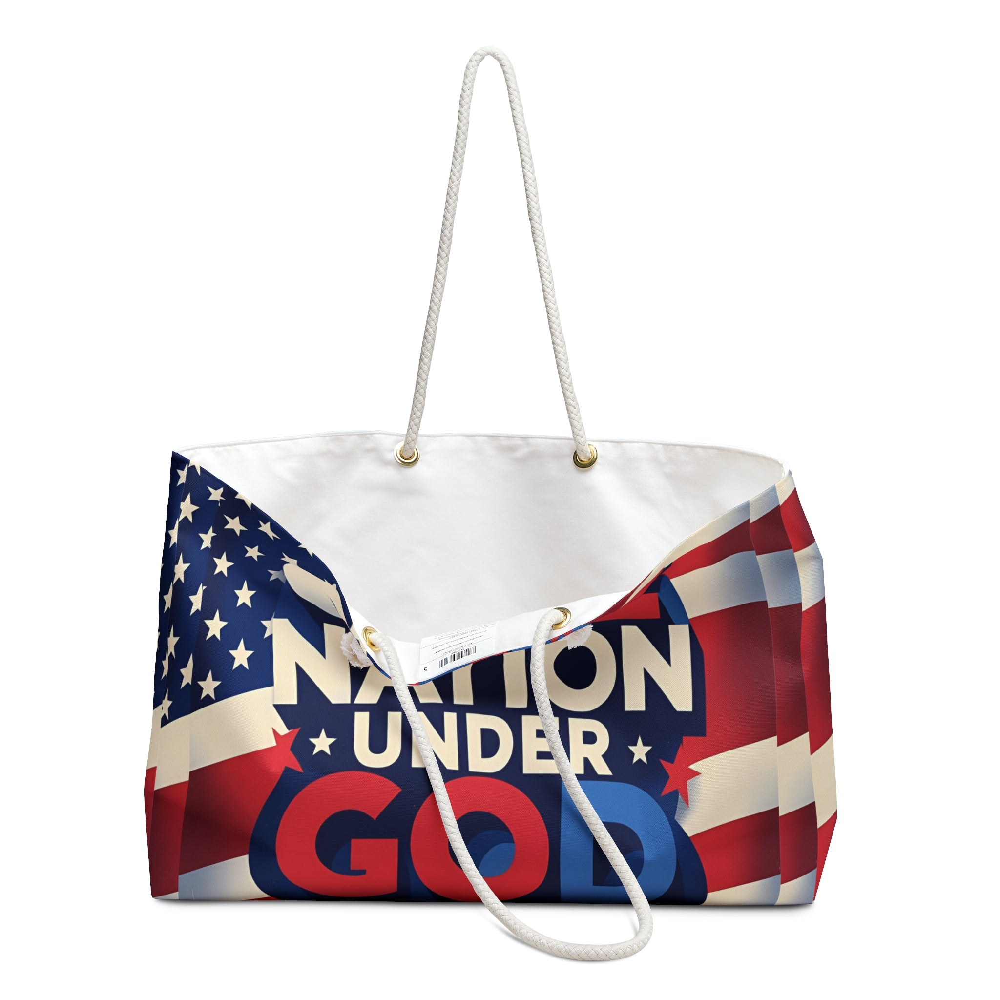 Weekender Bag - One Nation Under God with America Flag Design
