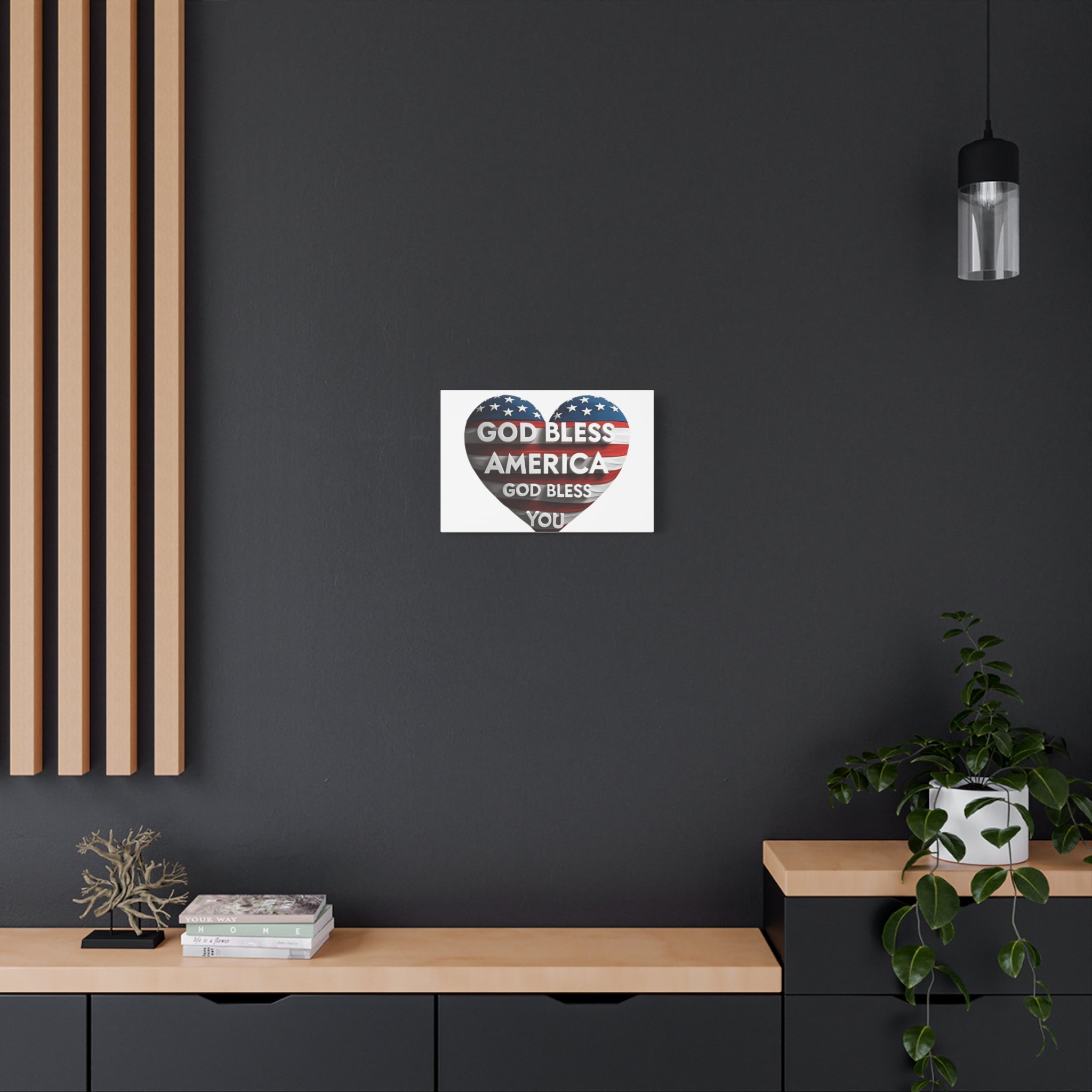 God Bless America Canvas Wall Art