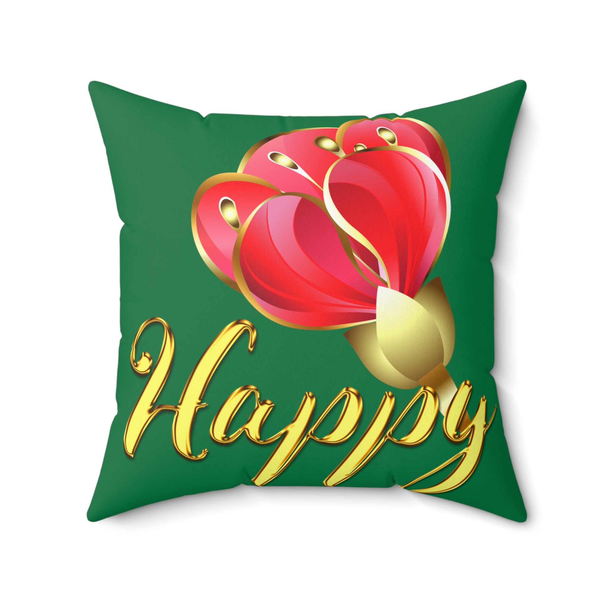 Happy Square Pillow