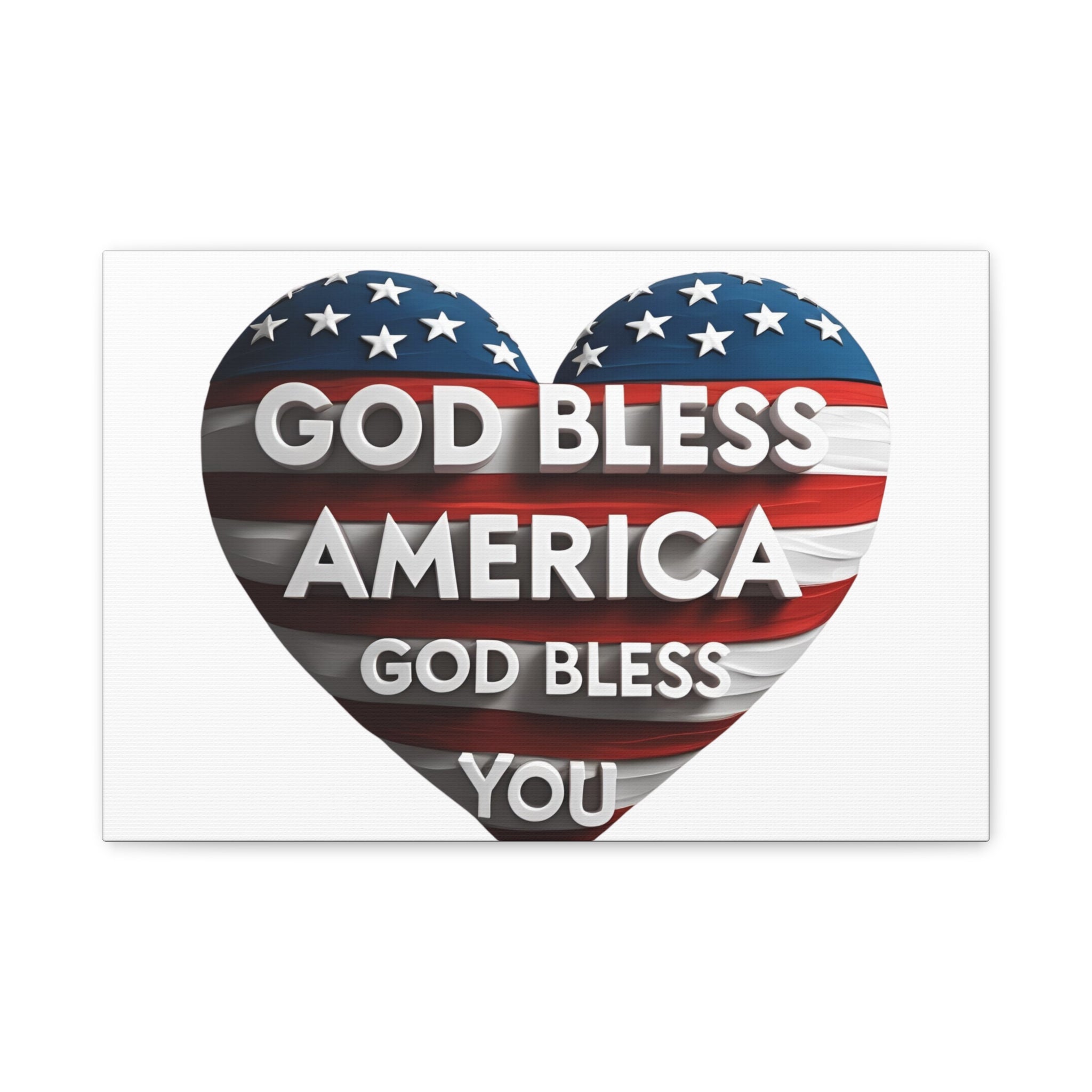 God Bless America Canvas Wall Art