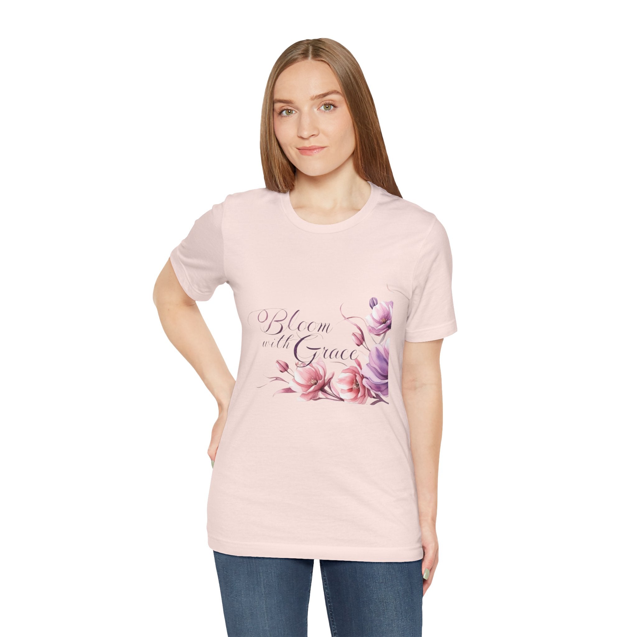 T-Shirt - Bloom with Grace Inspirational Tee