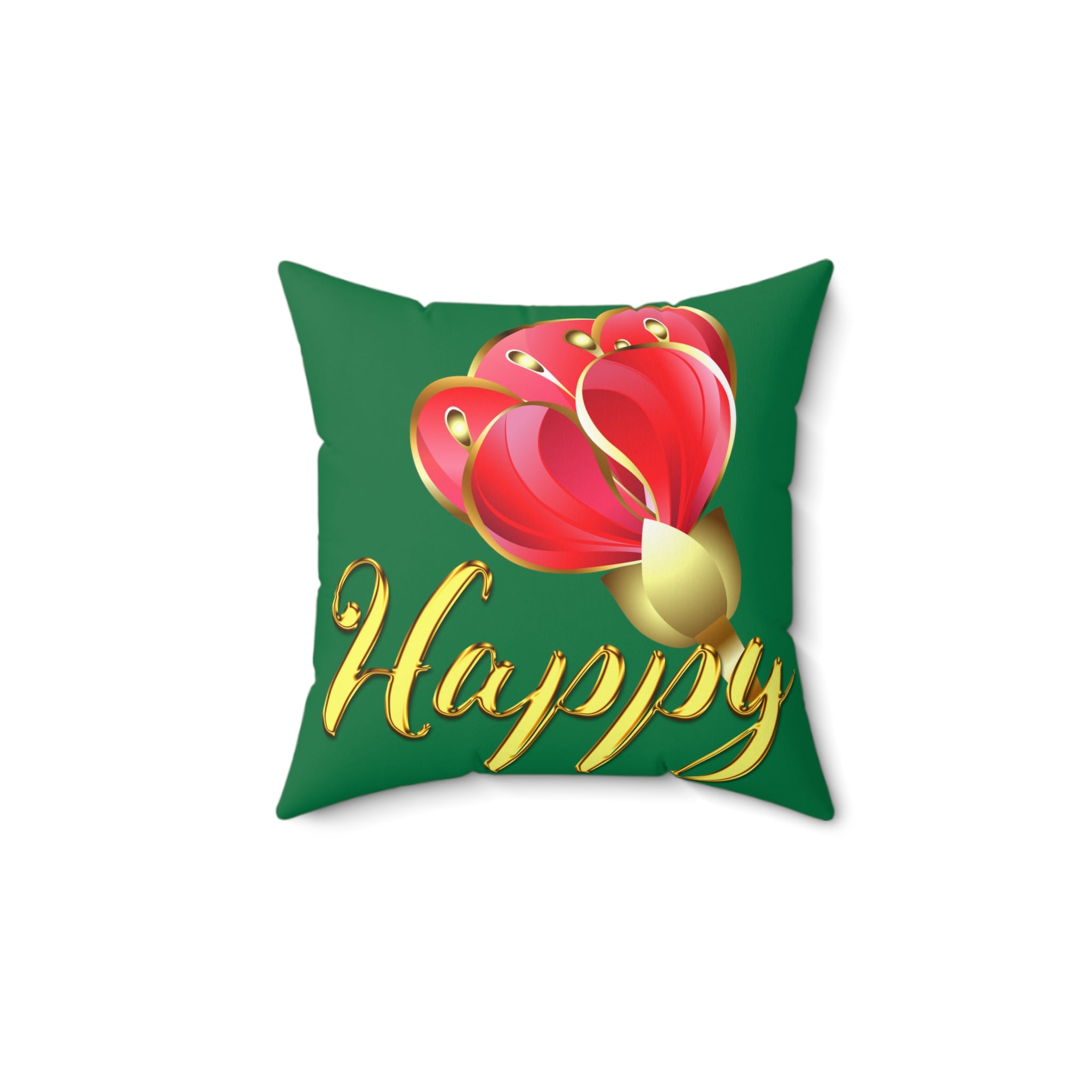 Happy Square Pillow