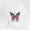 Freedom in Christ - Butterfly Patriotic T-Shirt
