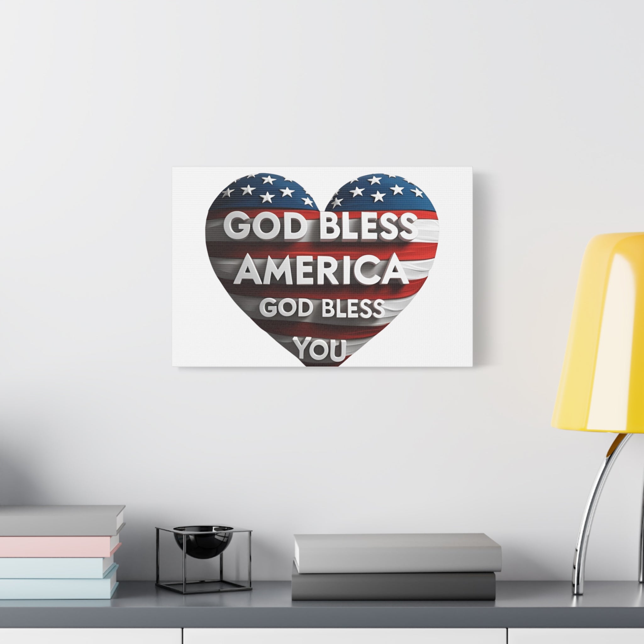 God Bless America Canvas Wall Art