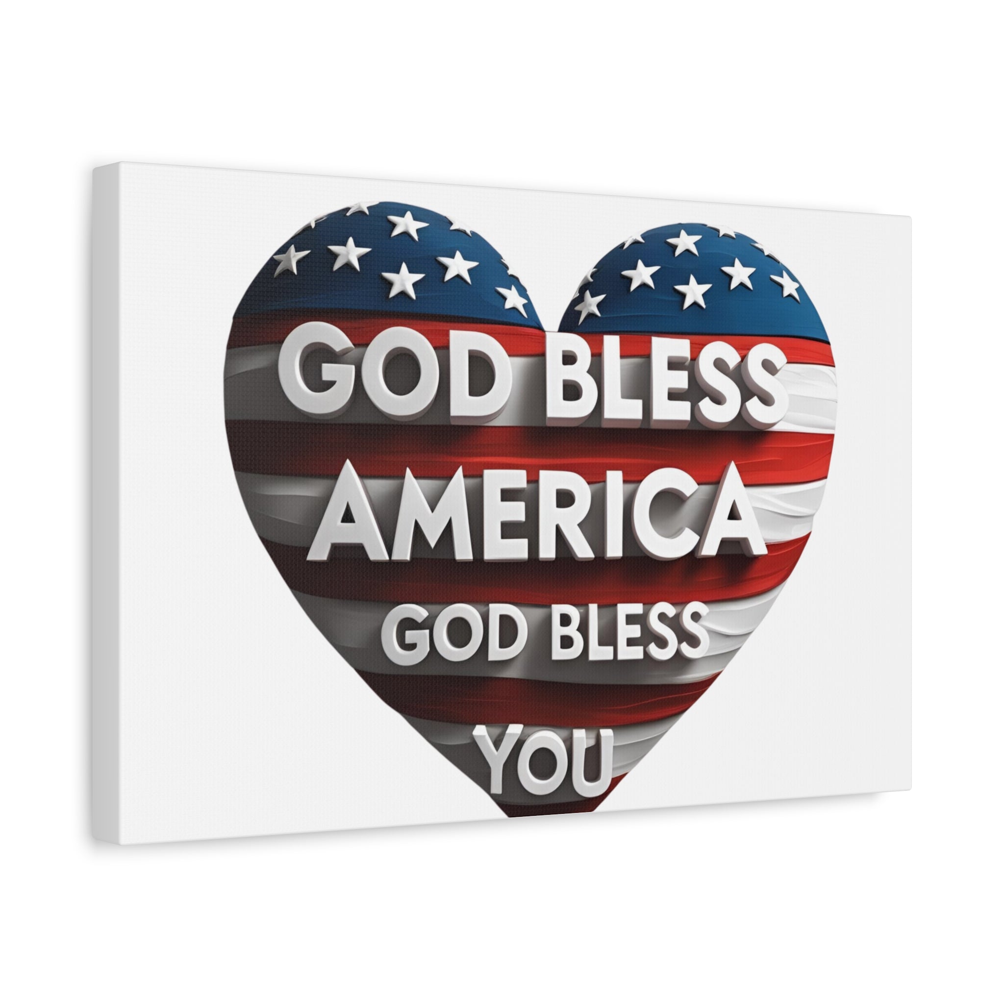 God Bless America Canvas Wall Art